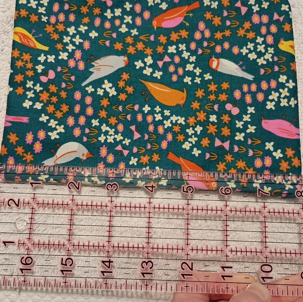Vintage bird & flower jewelry pouch & make-up bag - Picture 7 of 7